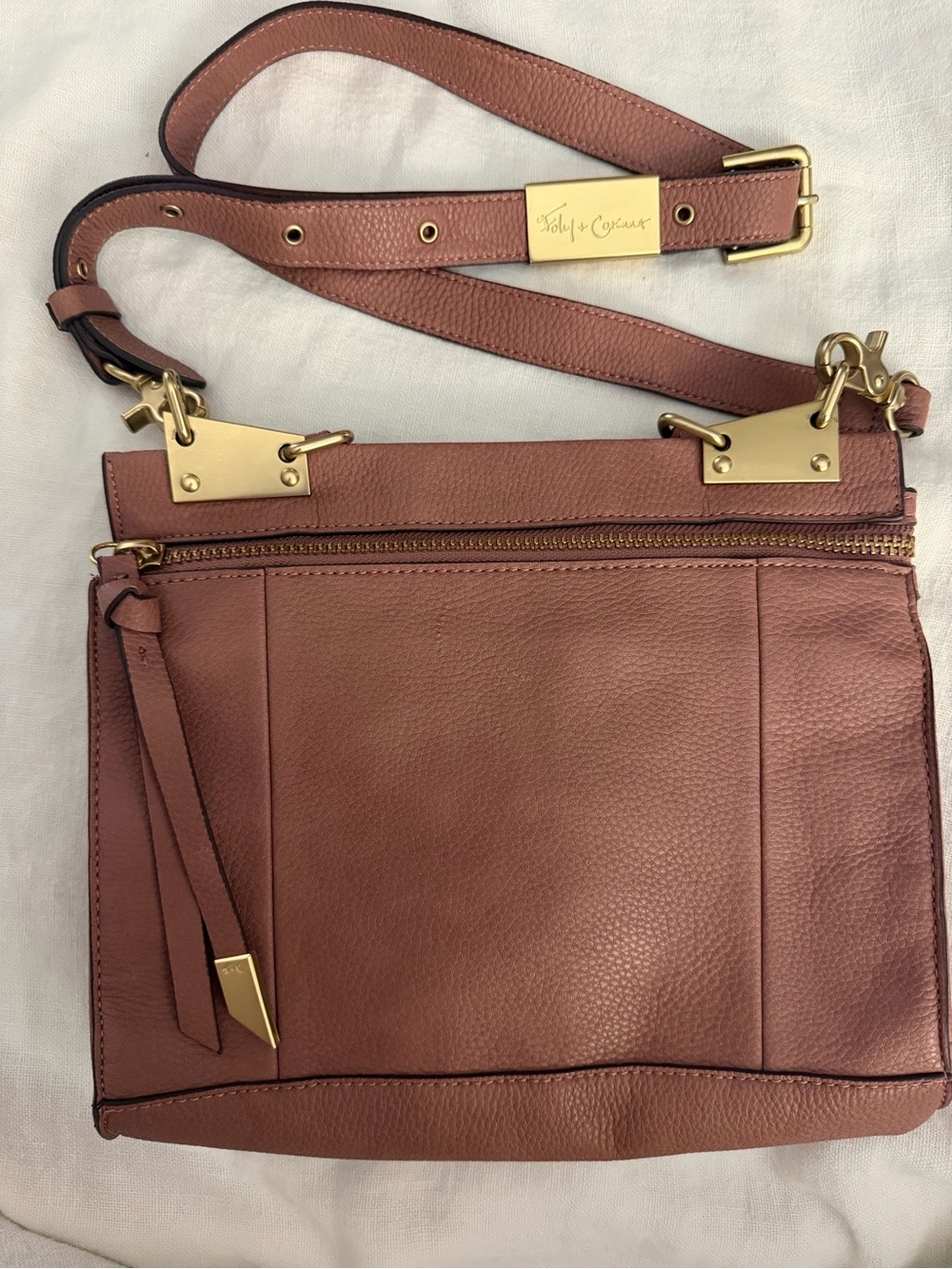 Foley Corinna Dione Large Satchel Rosewood Liberated Leather